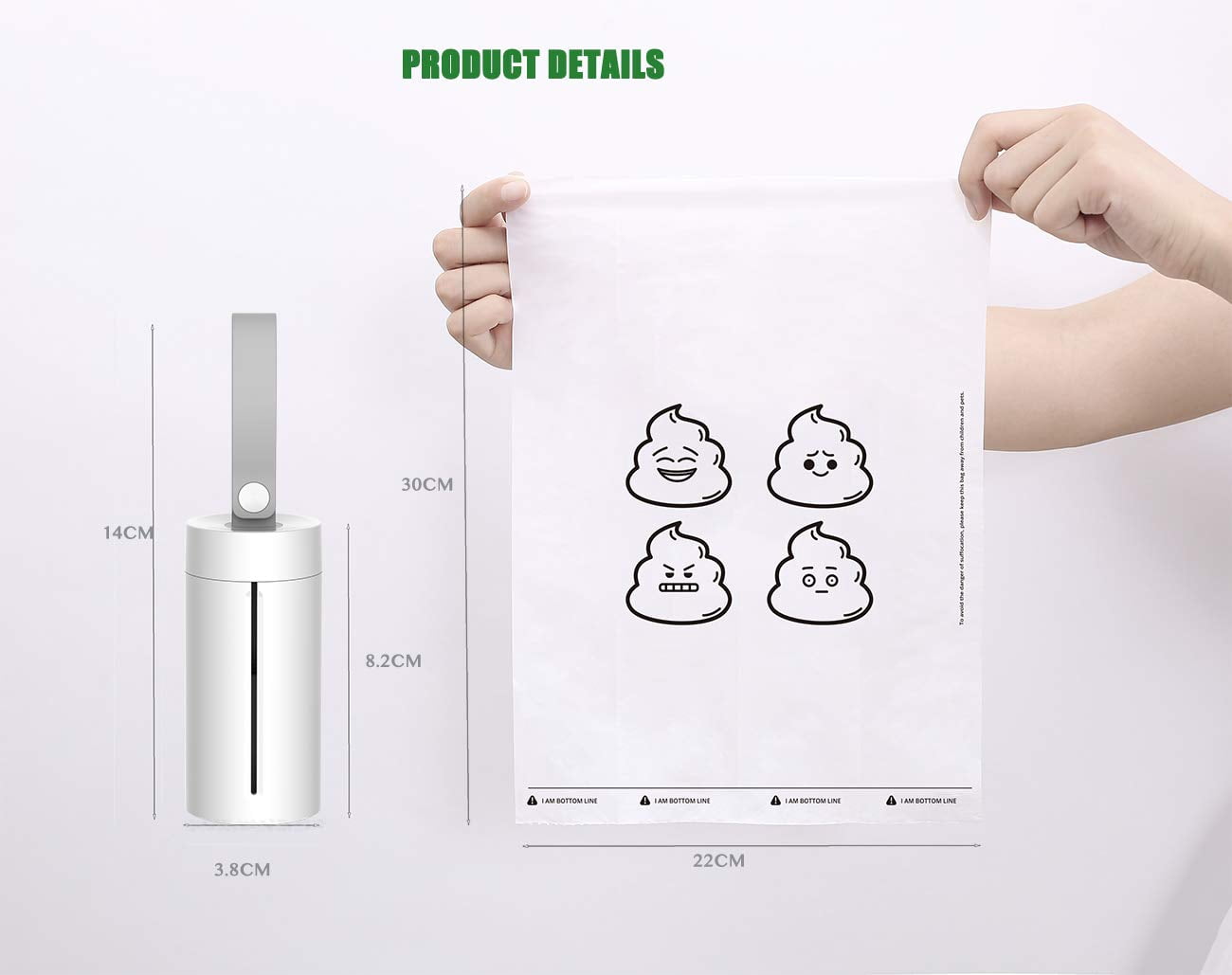 PETKIT Waste Bag Dispenser for Pets, Dog, Cat, Leak Proof, and Strong