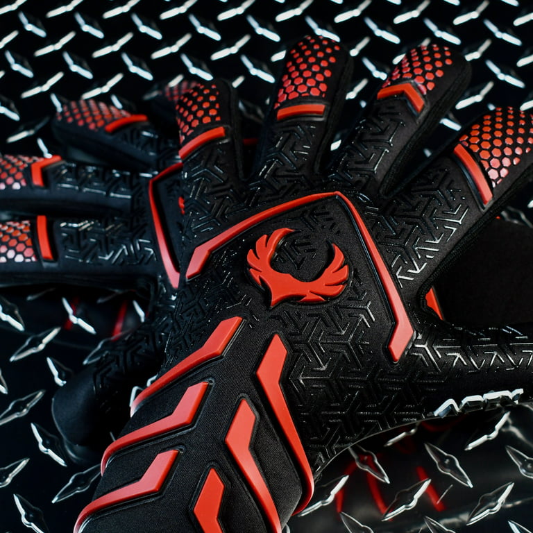 Renegade GK Apex Strapless Professional Soccer Goalie Gloves (Sizes 6-12,  Level 5.5) 4+5MM EXT Contact Grip, Evo Negative Cut Goalkeeper Gloves for  Elite Play