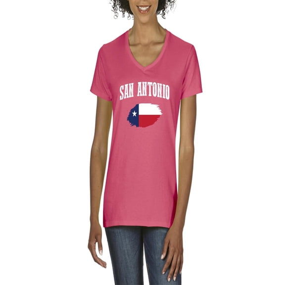 NIB - Women's T-Shirt V-Neck Short Sleeve - San Antonio