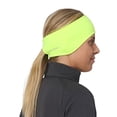 thumbnail image 1 of TrailHeads Bandeau Queue de Cheval pour Femmes, Évacuation de l'Humidité, Bandeau de Course - hi-vis, 1 of 4