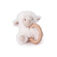 thumbnail image 1 of Sonajero de bebé elegante con peluche de corderito y aro de madera suave, 1 of 7