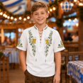 thumbnail image 2 of Boys Short Sleeve Tee With Festive Print And For Kids Lightweight Boys For Everyday Wear, 2 of 4