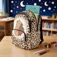 thumbnail image 3 of Jeiento Capybara 17 Inch Kids Backpack Set with Lunch Bag 4-Piece Pencil Case Water Bottle Holder Leopard Print Lightweight Durable Large Capacity for Boys Girls Elementary Middle School, 3 of 7