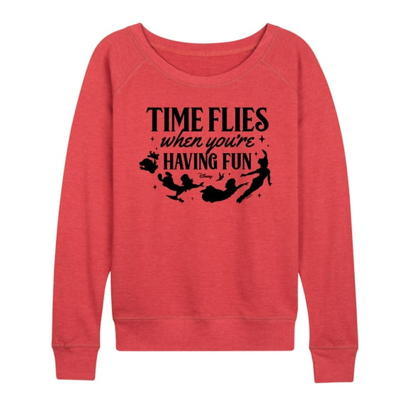 Disney - Peter Pan - Time Flies When You're Having Fun - Women's Lightweight French Terry Pullover