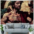 thumbnail image 4 of Orinice Painting Tapestry Wall Hanging Unique Style Graphic Tapestries Home Wall Decor Art for Living Room Bedroom Apartment Farmhouse Dorm 60x50inch, 4 of 6