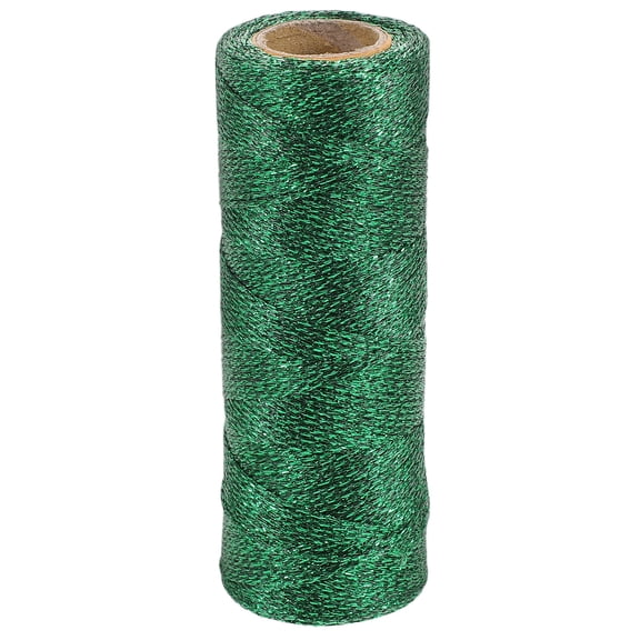 FUTUREORYY Green Polyester Beading Cord for Jewelry Making and Present Wrapping 2Pcs