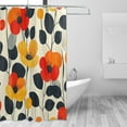 thumbnail image 2 of Yayeee Shower Curtain with Hooks 72"x72" Waterproof Fabric Bathroom Hanging Decor, Floral Pattern, 2 of 5