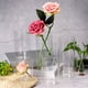 thumbnail image 5 of Uxcell 7.1"x3.3" Jarrón de cilindro de vidrio transparente para flores en la mesa, soporte para velas flotantes, 5 of 6