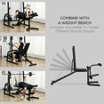 thumbnail image 4 of Soozier Multi-Functional Power Cage with Adjustable Bench & Cable System – Black Home Gym Strength Training Rack – 15-Level Squat Rack for Living Room & Garage, 4 of 7
