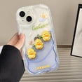 thumbnail image 3 of Compatible with iPhone Case,Cute Clear Cartoon Luck Duck Transparent [No Yellowing],Camera Lens Protection Soft Shockproof Cover Phone Case (White,iPhone 12 Pro), 3 of 5