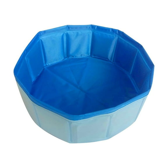 dadypet Collapsible Plastic Hamster Rabbit Baby Pool, Blue