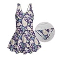 thumbnail image 6 of Tutolipy Floral Print Girls Beach Swimsuit, Skirt Swim Dress for Girls for Summer Swimming Size 5-6 Years, 6 of 8