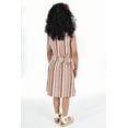 thumbnail image 3 of Vestido de niña lino multicolor Roman Fashion /Kids, 35081 (Rayas multicolor) naranja 10 Años, 3 of 7