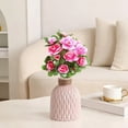 thumbnail image 5 of Fake Flowers for Outdoors, Azalea Artificial Flowers Bouquet Silk Flowers Spring Faux Flower Plants for Outdoor Home Patio Garden Porch Wedding Party Decor Gifts，Pink, 5 of 5