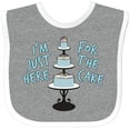 thumbnail image 3 of Inktastic I'm Just Here for the Cake Funny Wedding Boys or Girls Baby Bib, 3 of 4