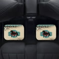 thumbnail image 4 of Renewold Rubber Car Floor Mats Auto Carpet Non-slip Rubber Car Rugs Full Set Universal Fit for Most Vehicles Auto Interior Decor, Set of 4, Southwest American Tribal Horse Vintage, 4 of 7