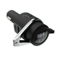 Scosche BTFMPD3SR Bluetooth Hands-Free Car Kit w/ Digital FM Transmitter 20W USB-C & 12W USB-A Ports