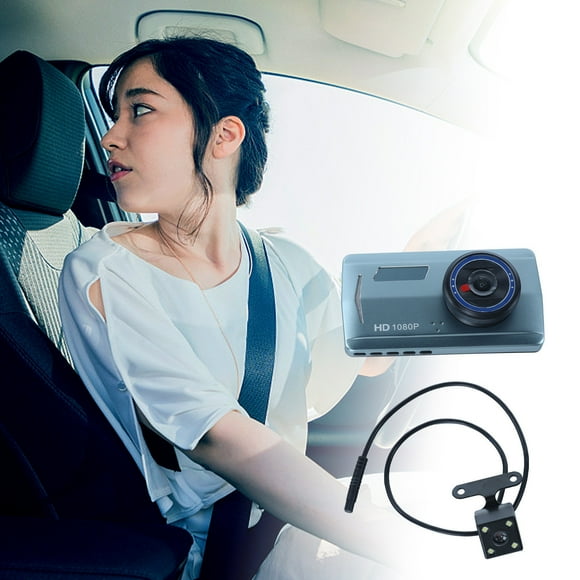Dvkptbk Vehicle Mounted Recorder 4.5 Inch Touching Screen Dual Recording 170 Degree Wide Angle Night Vision HD 1080P Dash Cam Car Accessories on Clearance