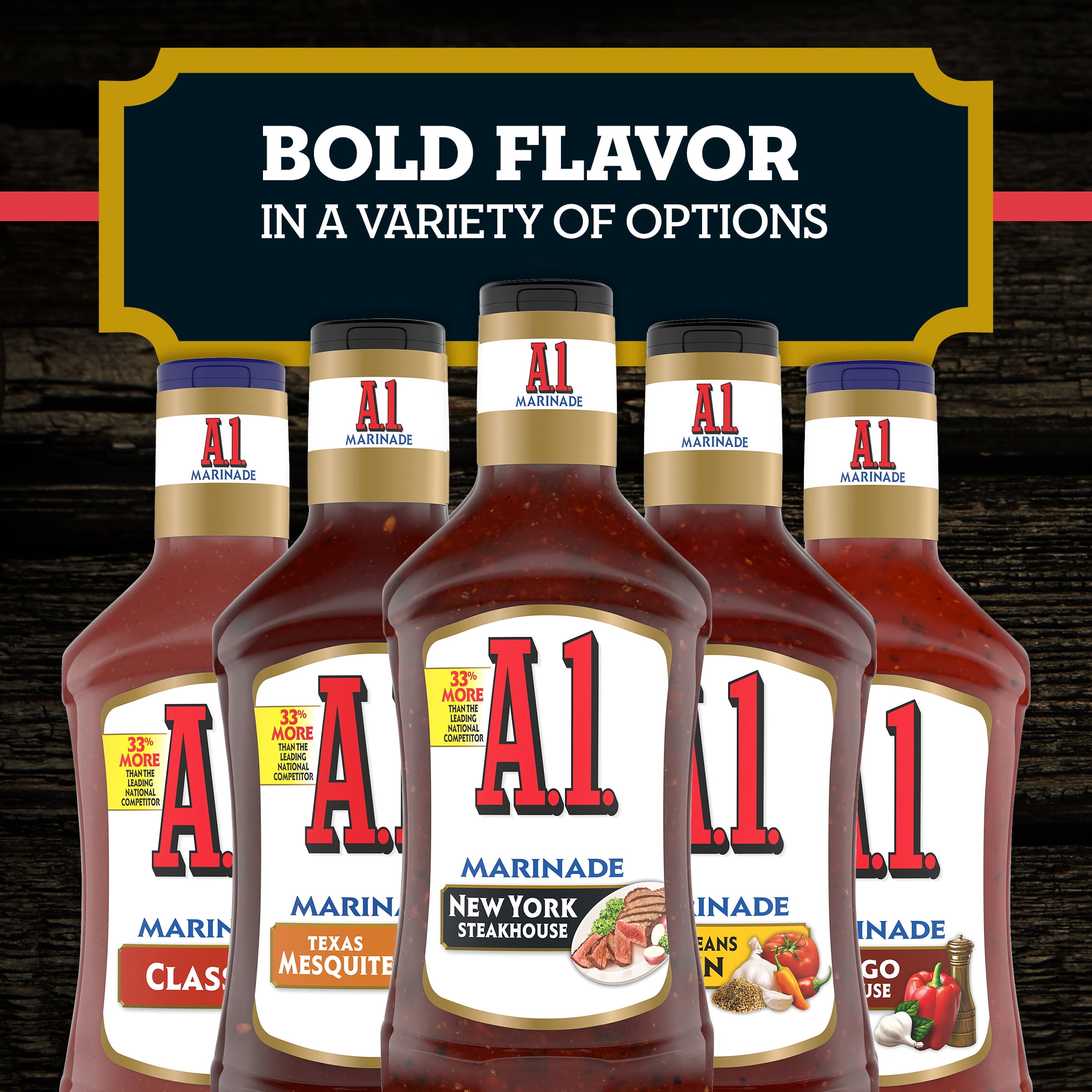 A.1. New York Steakhouse Marinade, 16 fl. oz. Bottle