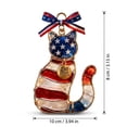 thumbnail image 3 of USA 250th Anniversary Ornament Acrylic 250th Cat Pendant USA Christmas Tree Ornament Patriotic American Ornaments Gift for Patriotic Collectors, 3 of 7