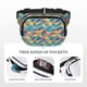 thumbnail image 5 of Fotbe Colorful Fish 1 Cangurera Cuadrada con Estampado de Doble Capa, Bolsa de Cintura Ajustable Mini para Hombres y Mujeres, 5 of 9