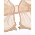 thumbnail image 3 of Sujetador INLYRIC Cosnufy con cierre frontal transparente Demi Beige 34B para mujer, 3 of 6