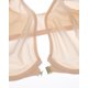 thumbnail image 3 of Sujetador INLYRIC Cosnufy con cierre frontal transparente Demi Beige 36A para mujer, 3 of 6
