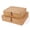 Natural Set of 2, variant on Coffee Large Flat Wicker Shelf Storage Baskets with Lid