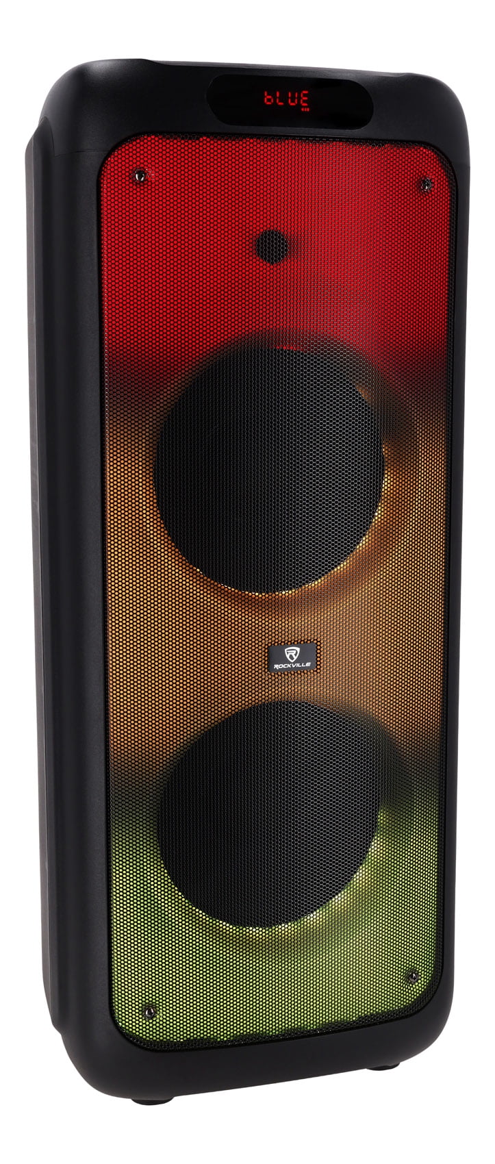 (2) Rockville BASS PARTY 10 Rechargeable LED Bluetooth Speakers w/Wireless Link