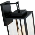 thumbnail image 3 of 26"H 2-Light Matte Black Outdoor Wall Lantern Sconce, 3 of 6