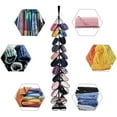 thumbnail image 5 of Legging Storage Bag Storage Hanger Can Holds 24 Leggings or Shirts Jeans Compartment Storage Hanger, Foldable Leggings Organizer Clothes Portable Closets Roll Holder (Black), 5 of 9