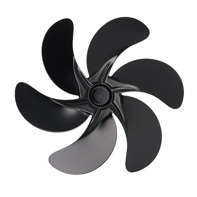 Aspa del Ventilador de la Estufa Aleación de aluminio Negro Aspa del Ventilador para Hogar Reemplazo de Estufas de Laña Reemplazo de la Aspa del Ventiladoror