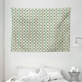 thumbnail image 1 of Modern Tapestry, Colorful Nine Different Abstract Pattern Mix with Simplistic Features Illustration, Wall Hanging for Bedroom Living Room Dorm Decor, 80W X 60L Inches, Multicolor, by Ambesonne, 1 of 2