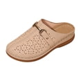 thumbnail image 2 of YOUYEDIAN Orthopedic Shoes for Women Spring Dressy Non Slip Slip on Mesh Arch Support Sneakers Lightweight Closed Toe Work Shoes (Beige), 2 of 9