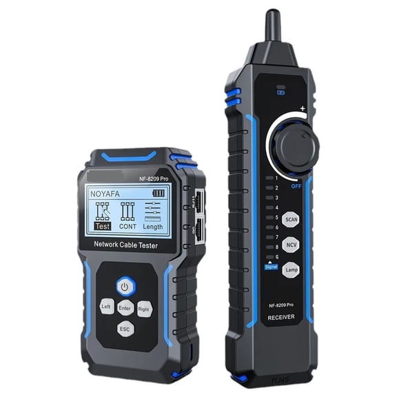 NF-8209Pro Digital RJ45 RJ11 Cable Tester With POE Testing Function Dual Mode Testing Wiremap & Scanning Function ,High Precision