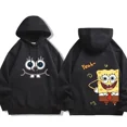 thumbnail image 1 of Animation Spongebob Squarepants Cartoon Polyester Sweater for Autumn and Winter Thin or Fleeced Long-Sleeved Hooded Sweatshirt, 1 of 5