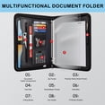 thumbnail image 3 of Organizador de portafolios Eshow, 35 x 28 x 3,5 cm, 3 anillas con cierre, 3 of 9