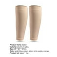 thumbnail image 3 of Yesbay 2Pcs Elastic Leg Sleeves Breathable Compression Calf Guard Protector Strip for Outdoor Sports,Skin Color, 3 of 8