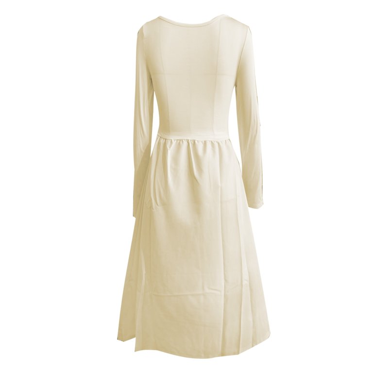 Women's Casual Square Neck Long Sleeve Belted Midi Dress Flowy Swing Summer Spring Everyday Outfit - Walmart.com Women's Casual Square Neck Long Sleeve Belted Midi Dress Flowy Swing Summer Spring Everyday Outfit - Walmart.com