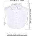 thumbnail image 7 of TAVENE 2 Pieces Fake Collar Detachable Collar for Women Shirts Dickey Half False Blouse Dickey, 7 of 7