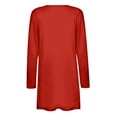 thumbnail image 5 of Knosfe Red Lightweight Cardigans for Women Plus Size Clearance Long Sleeve Casual Fall Sweaters Fall Long Open Front Cardigans for Women Plus Sizes with Pockets M, 5 of 5