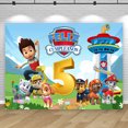 thumbnail image 3 of Fondo de fotografía para fiesta de cumpleaños de Paw Patrol Feliz Cumpleaños personalizado para niños de 1.º y 2.º año, pancarta de fotos para baby shower, 3 of 5