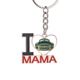 thumbnail image 1 of Green Classic Cars silueta patron El soporte del llavero de metal del llavero ama a mamá, 1 of 3