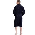 thumbnail image 2 of Men's Soft Plush Fleece Classic or Hooded Robe with Front Pockets, 2 of 7