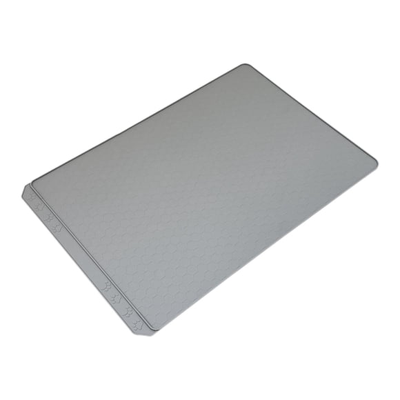 DimyFew Tapis de Litière pour Chat en Silicone Souple, Imperméable et Antidérapant Conçu pour Empêcher l'Absorption de Liquide et Assurer la Propreté. Convient aux Chats d'Entrée. Gris