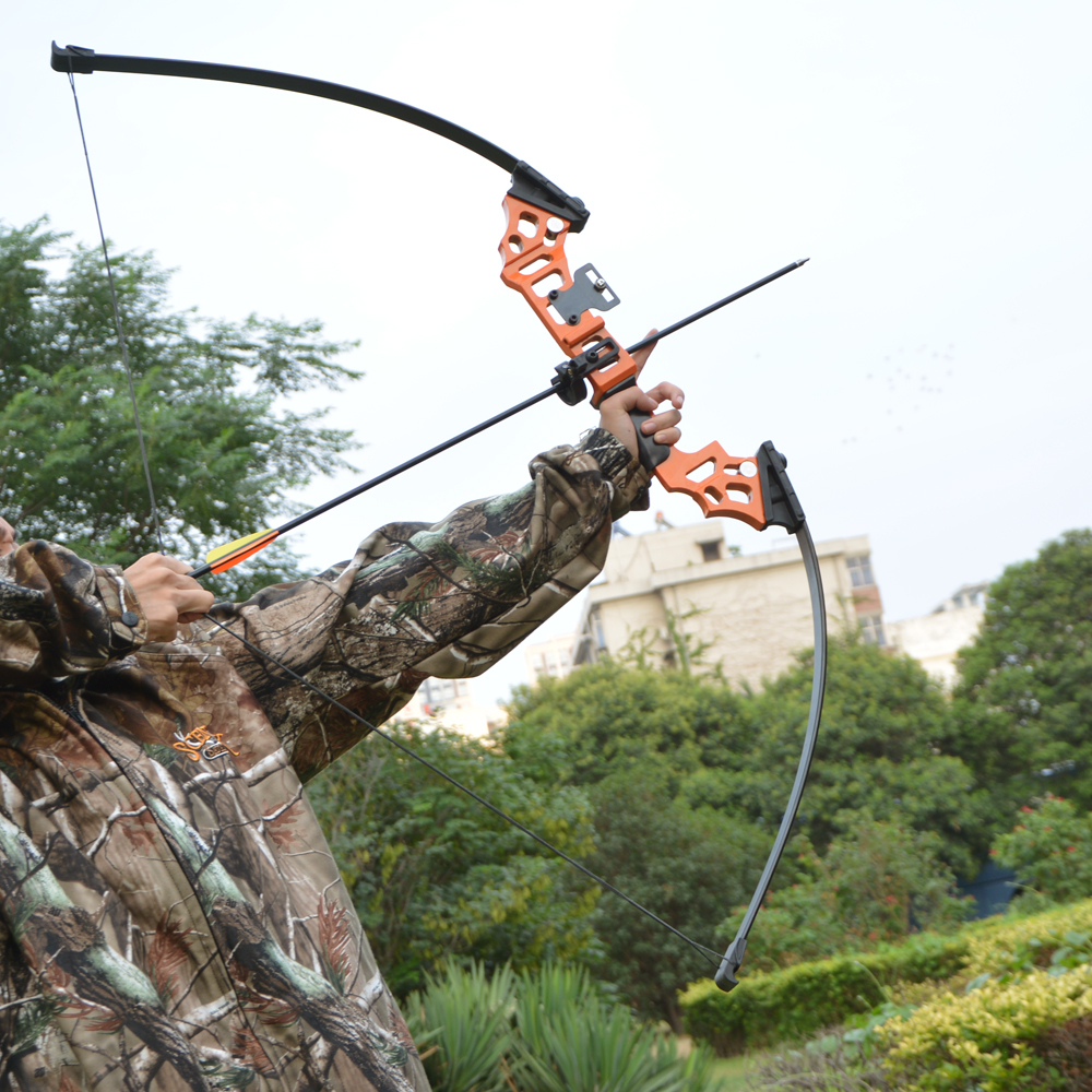 SHARROW Bowfishing Kit 40lbs Recurve Bow Hunting Fishing Arrow Reel Archery Straight Bow US STOCK