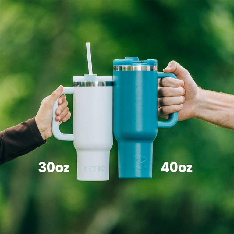 RTIC 30 oz Insulated Tumbler, Ceramic Lined, Leak-Resistant Lid with Straw,  Sunlight - Walmart.com