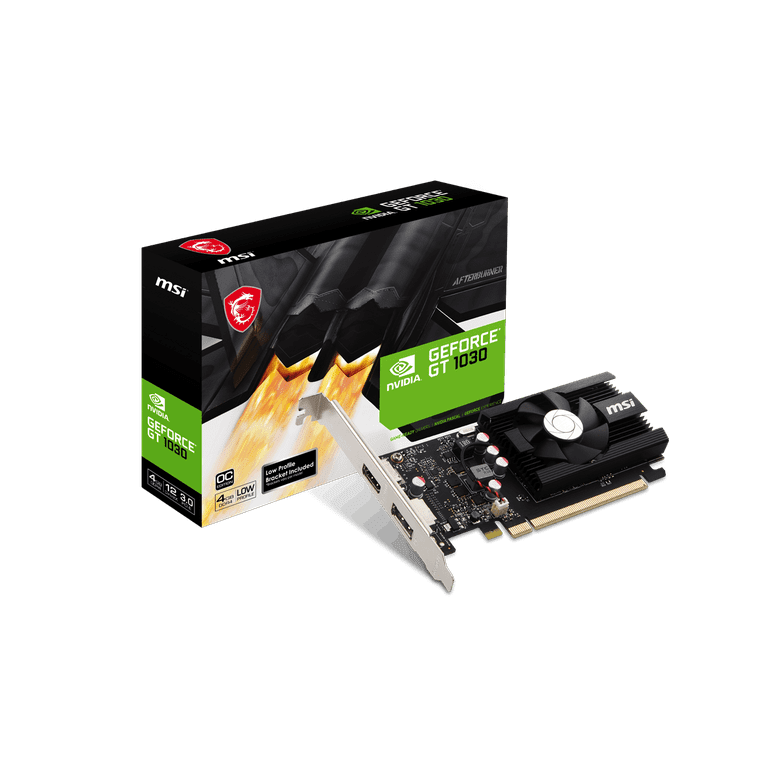 MSI GeForce GT 1030 Graphics GPU, 4GB GDDR4, PCI Express 3.0