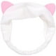thumbnail image 1 of Juego de 2 diademas blancas de 1 pieza con oreja de gato para lavarse la cara o maquillarse, 1 of 4