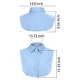 thumbnail image 3 of Deago Fake Collar Detachable Dickey Collar Blouse Half Shirts Peter Pan Lace False Collars for Women Girls, 3 of 9